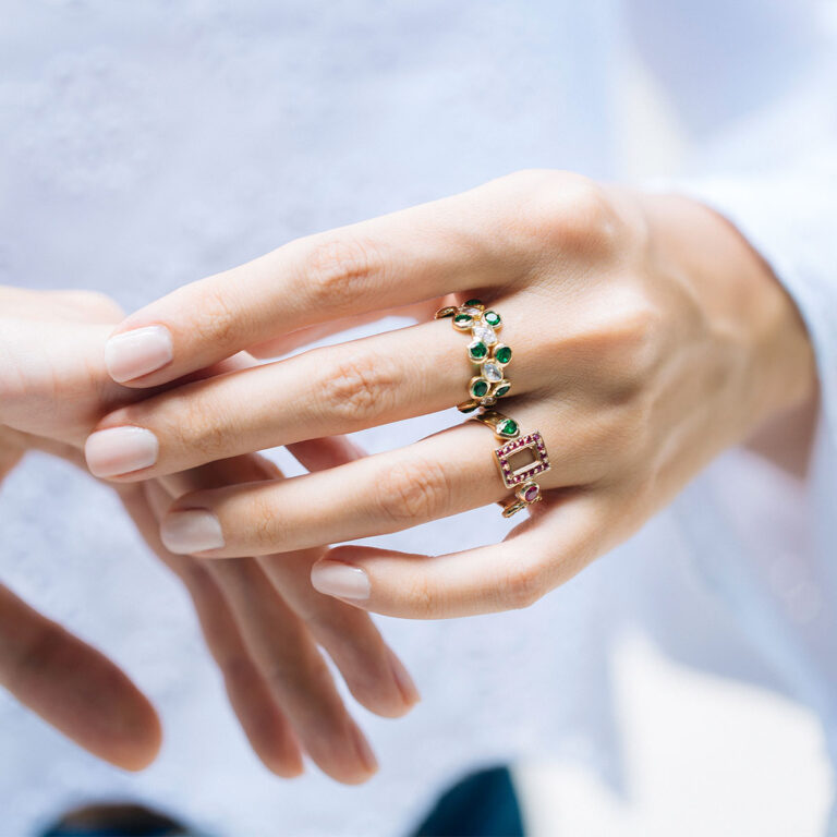 پرسته انگشتر طلا Jasmine