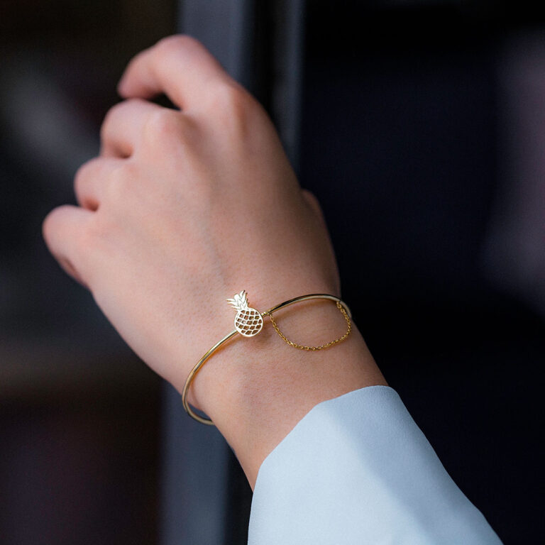 پرسته النگو طلا آناناس ۲