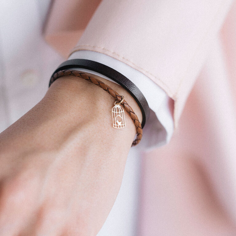 دستبند طلا قفس ۲