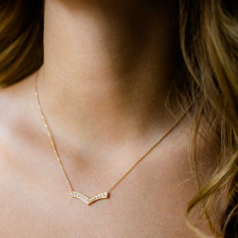 پرسته گردنبند طلا آدینا 2