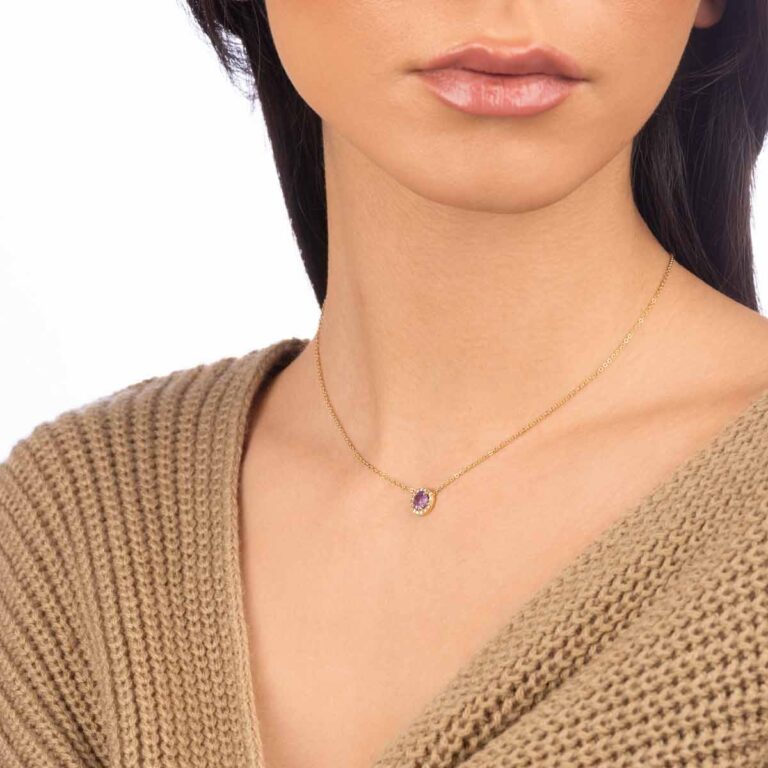 گردنبند طلا آویور