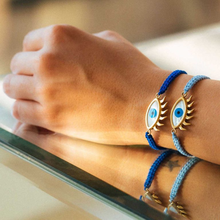 دستبند طلا چشم ۲