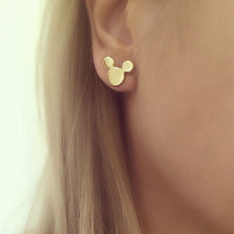 گوشواره طلا Mickey mouse 2
