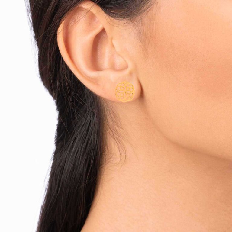 گوشواره طلا اسلیمی