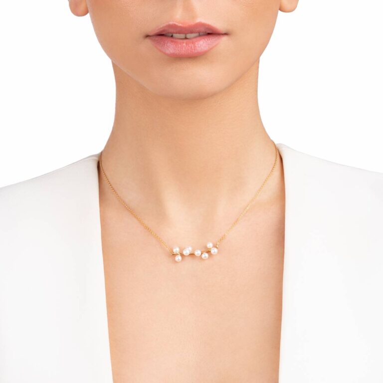 گردنبند طلا مروارید