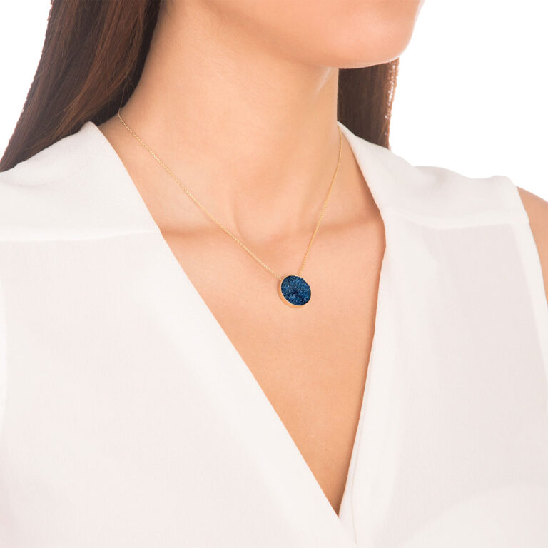 پرسته گردنبند کوارتز آی متوسط