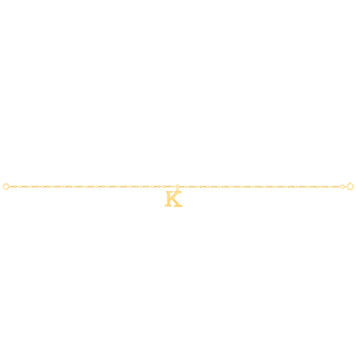 پابند طلا حرف k