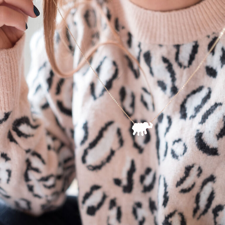 پرسته گردنبند طلا فیل