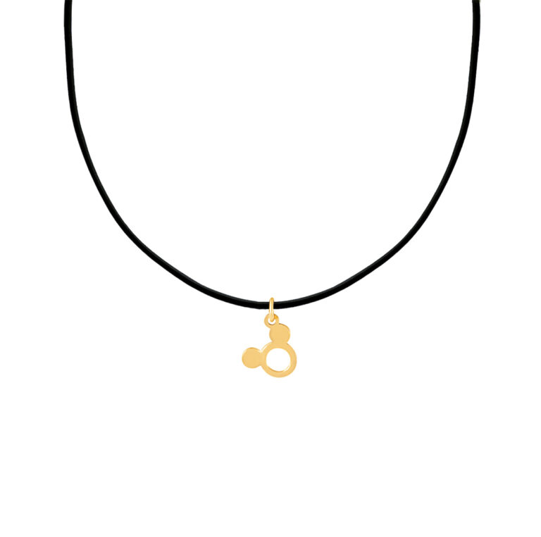 پرسته گردنبند طلا mickey mouse