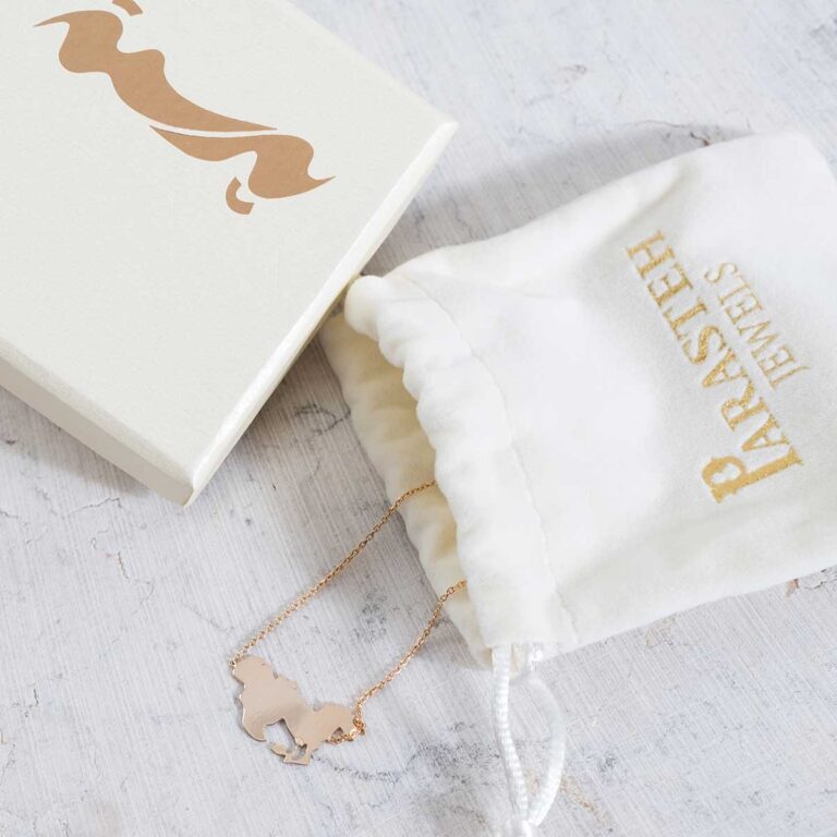 پرسته گردنبند طلا اسب