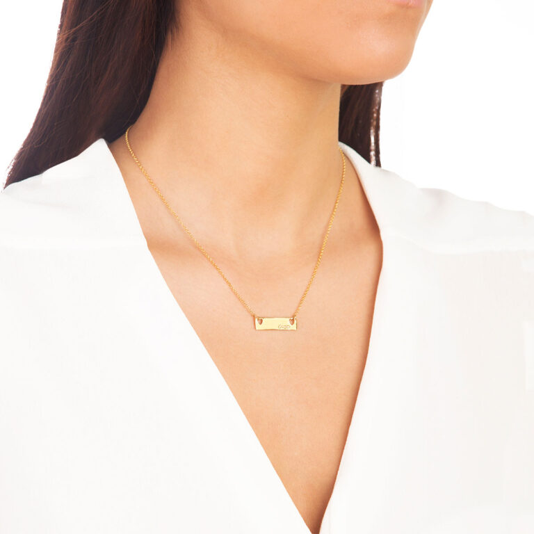 پرسته گردنبند طلا پلاک پرسته