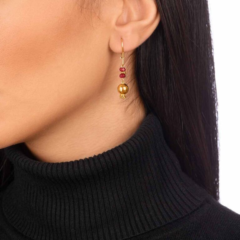 گوشواره طلا انار