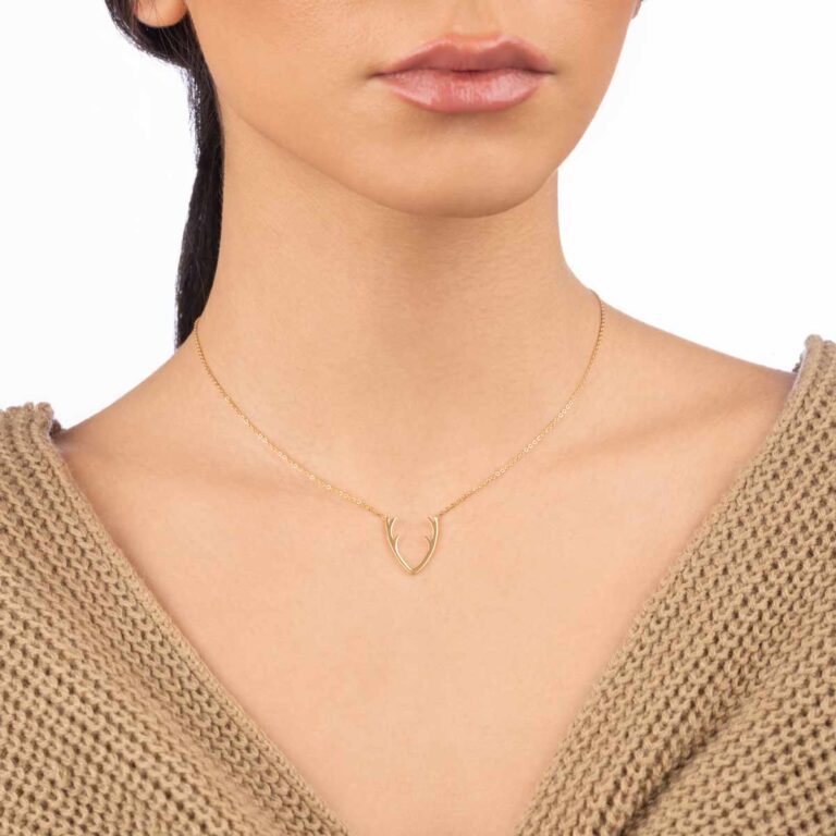 گردنبند طلا شاخ گوزن