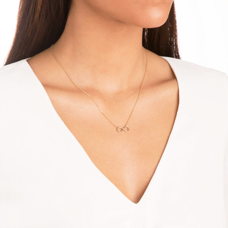 پرسته گردنبند طلا بینهایت