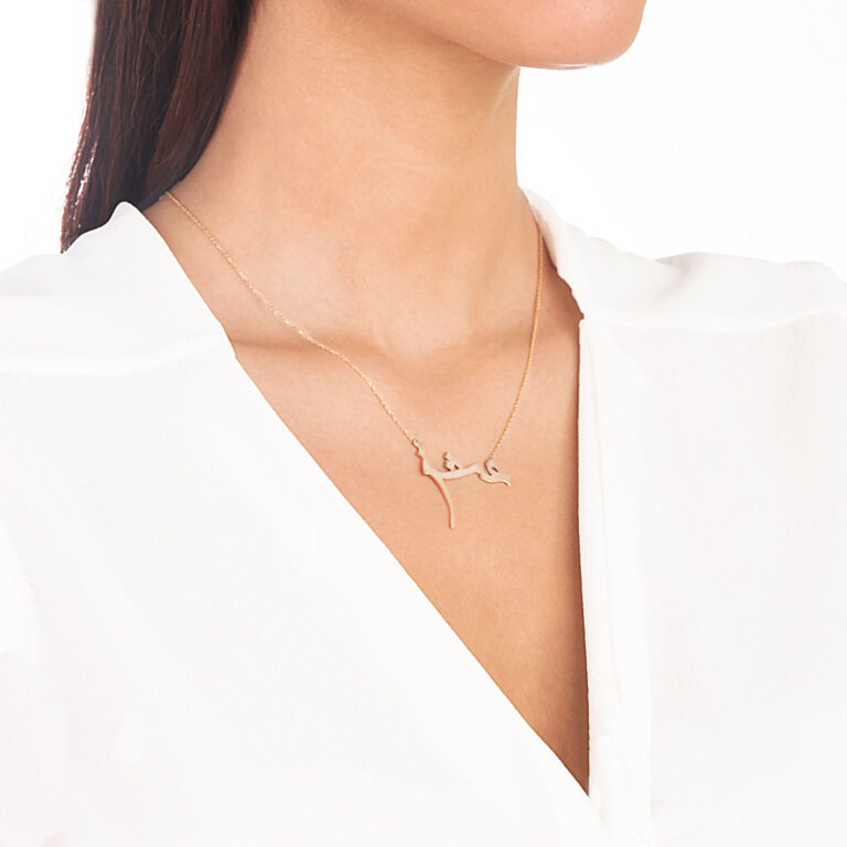 پرسته گردنبند طلا عشق بزرگ