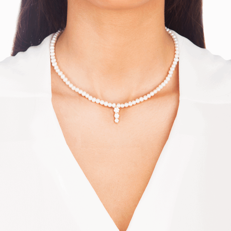 پرسته گردنبند طلا Flowers