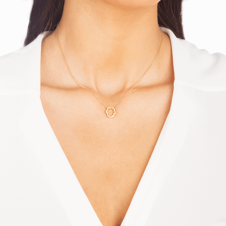 پرسته گردنبند طلا دست