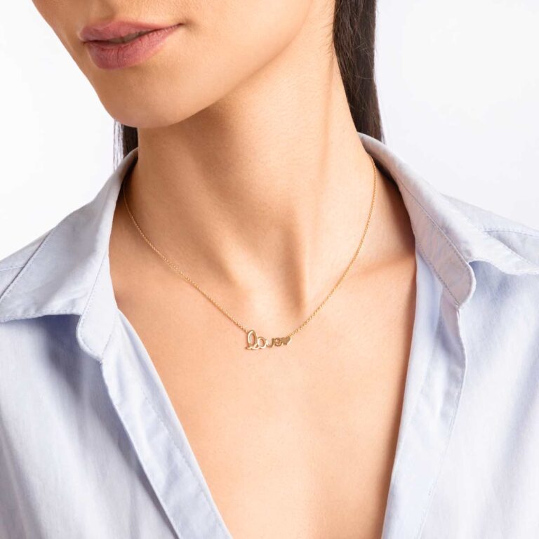 گردنبند طلا LOVE