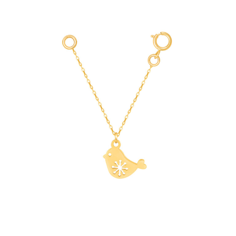 آویز ساعت طلا گنجشک