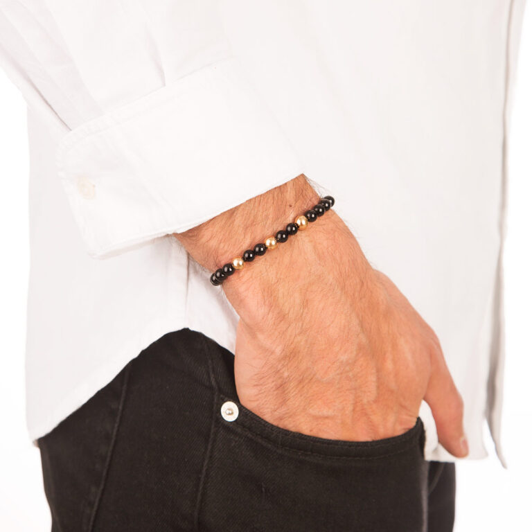 دستبند طلا سه گوی