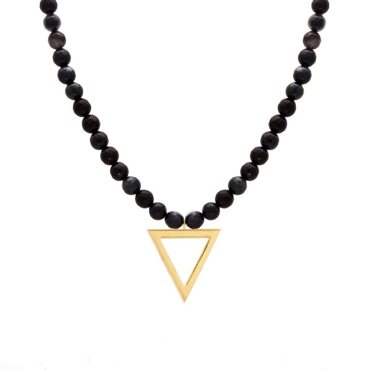 پرسته گردنبند طلا عنصر آب