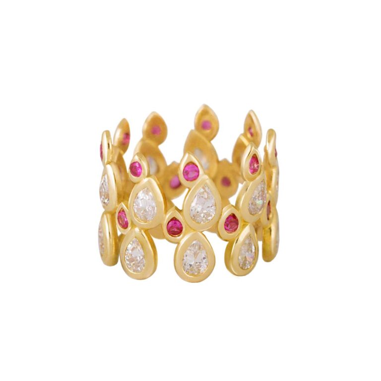 پرسته انگشتر طلا بگونیا