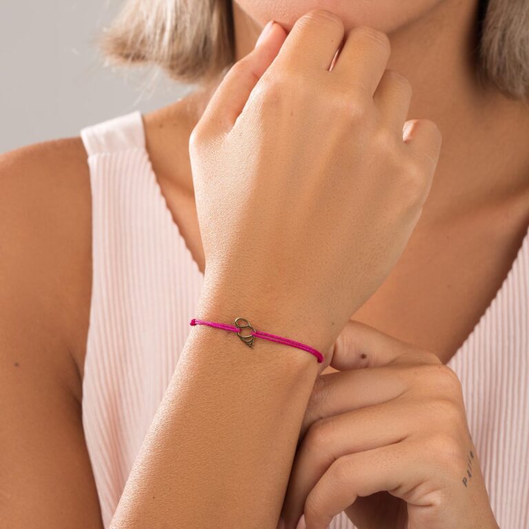 دستبند طلا بافت صدف