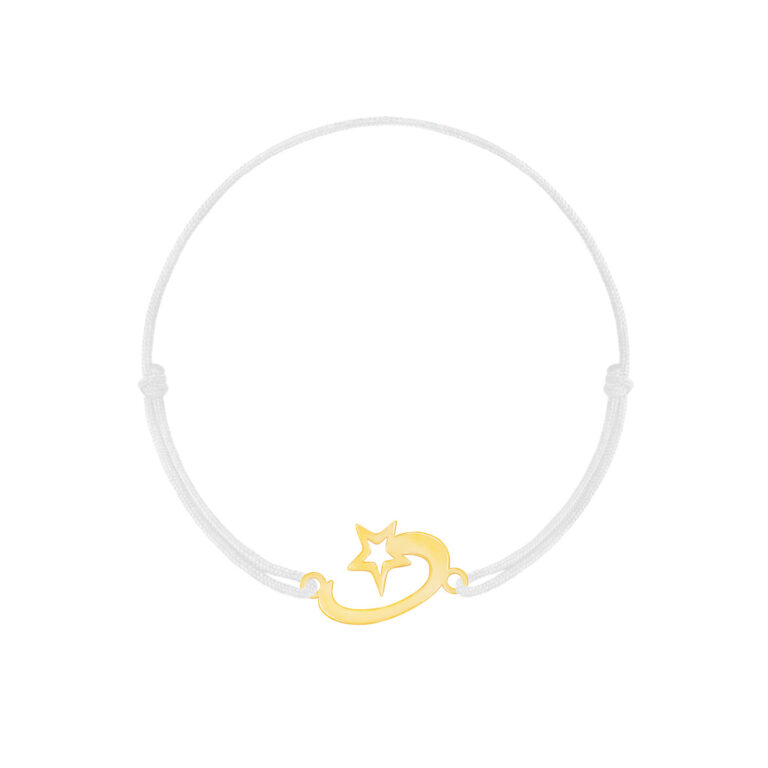 دستبند طلا بافت ستاره دنباله دار - تصویر 1