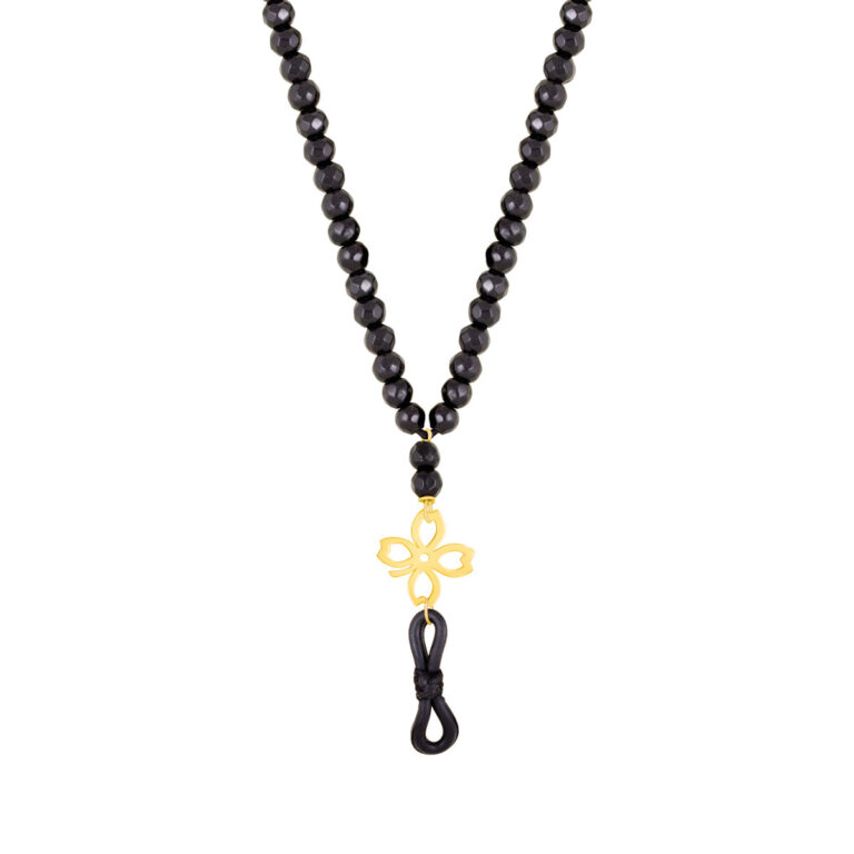 بند عینک طلا گل شبدر