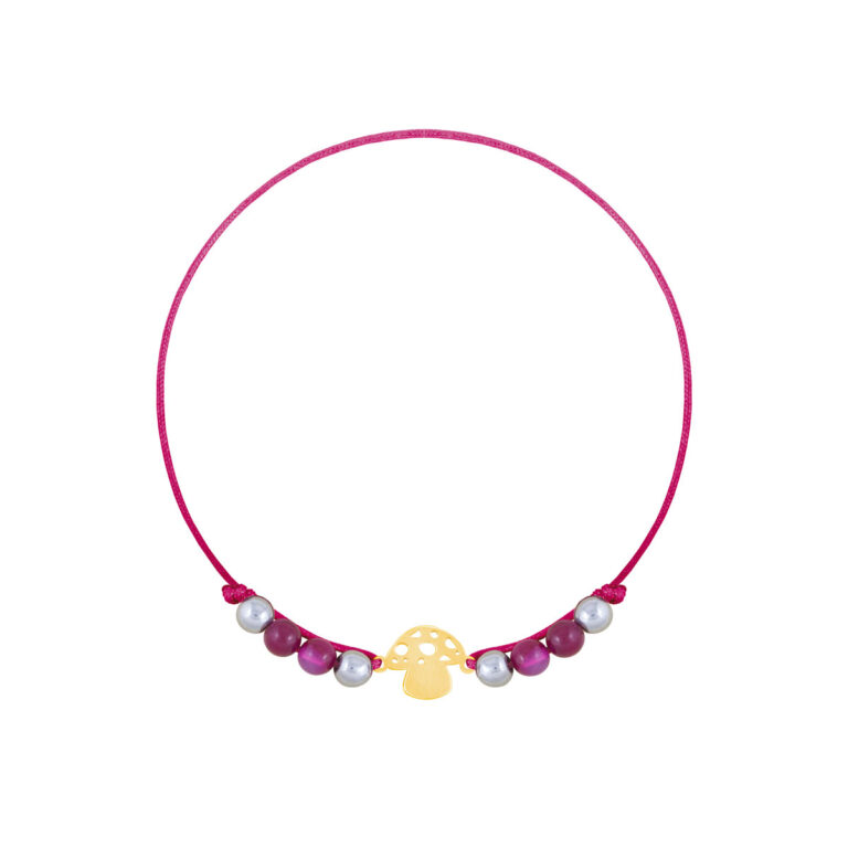 دستبند طلا بافت قارچ