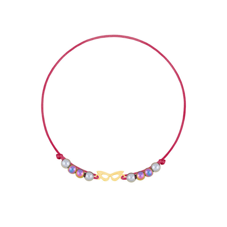 دستبند طلا بافت عینک