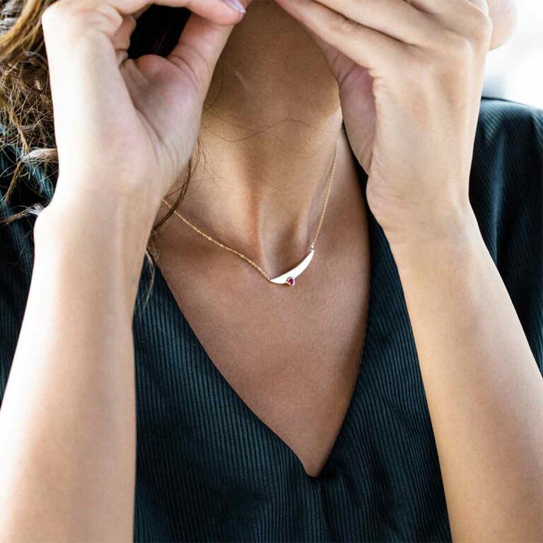 گردنبند طلا باد پرسته