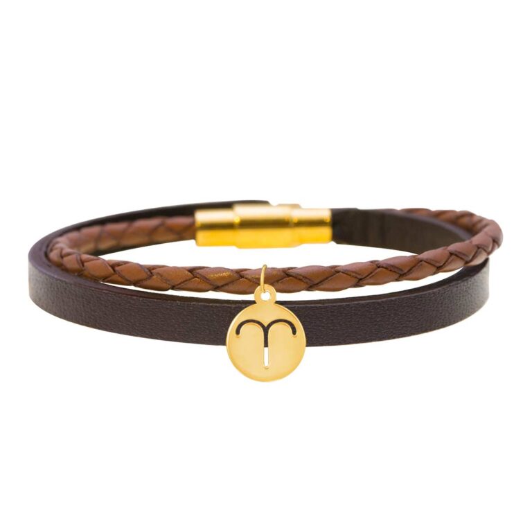 دستبند طلا نماد ماه فروردین