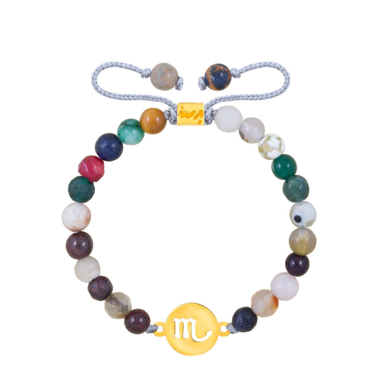 دستبند طلا نماد ماه آبان