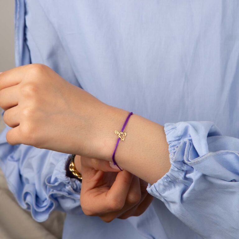 دستبند طلا بافت یوگا