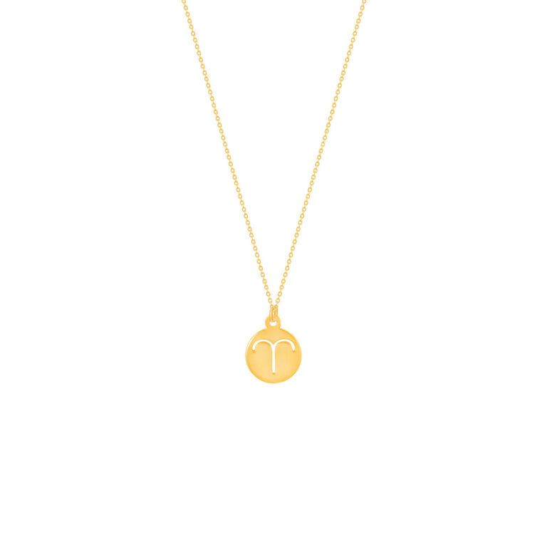 گردنبند طلا نماد ماه فروردین