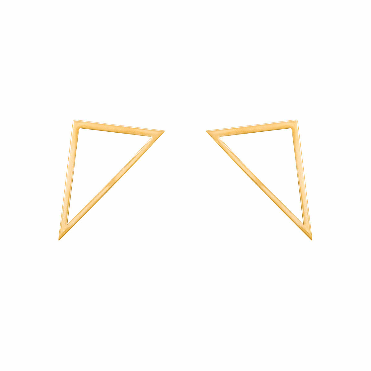گوشواره طلا مثلث تو خالی