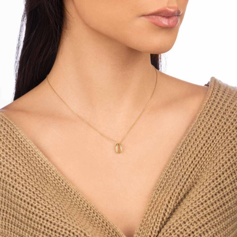 گردنبند طلا صدف