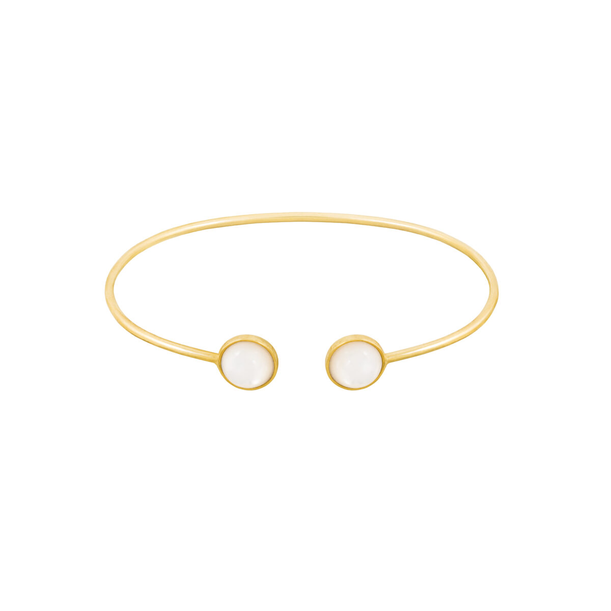 النگو طلا دو سر صدف