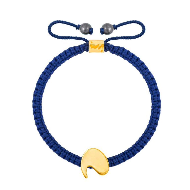 دستبند طلا بافت حرف دال