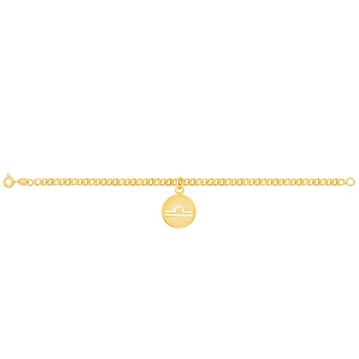 دستبند طلا نماد ماه مهر |parasteh