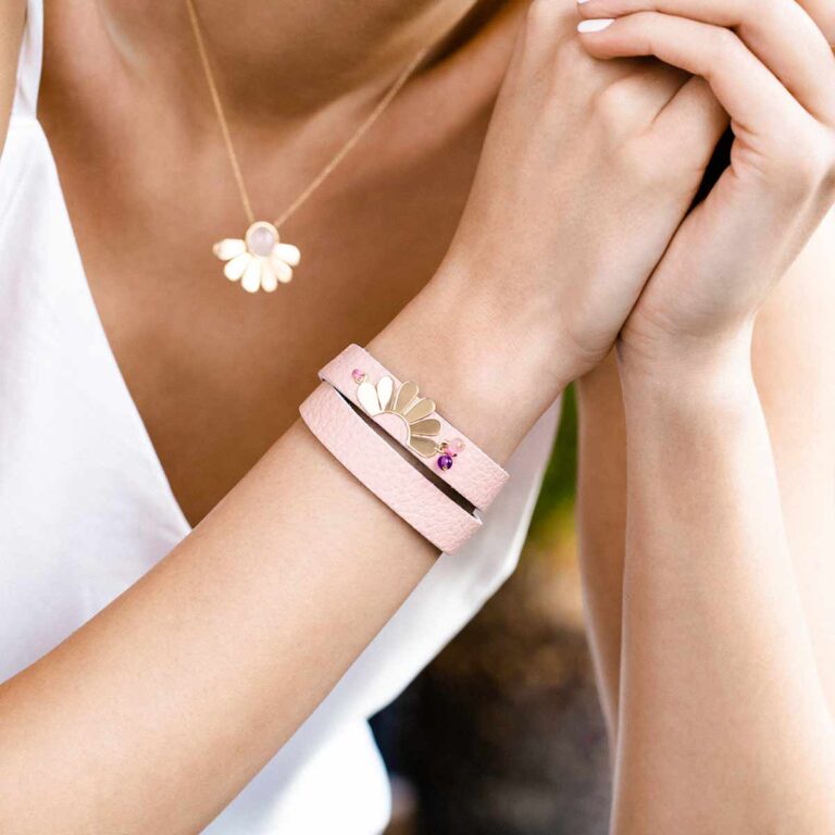 دستبند طلا لوتوس پرسته