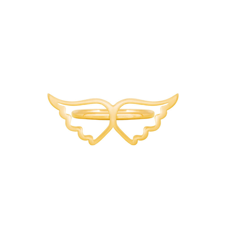 انگشتر طلا بال فرشته توخالی |parasteh