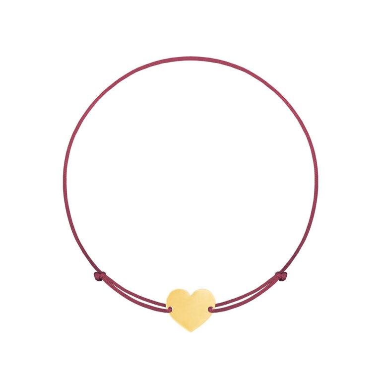 دستبند طلا قلب پرسته