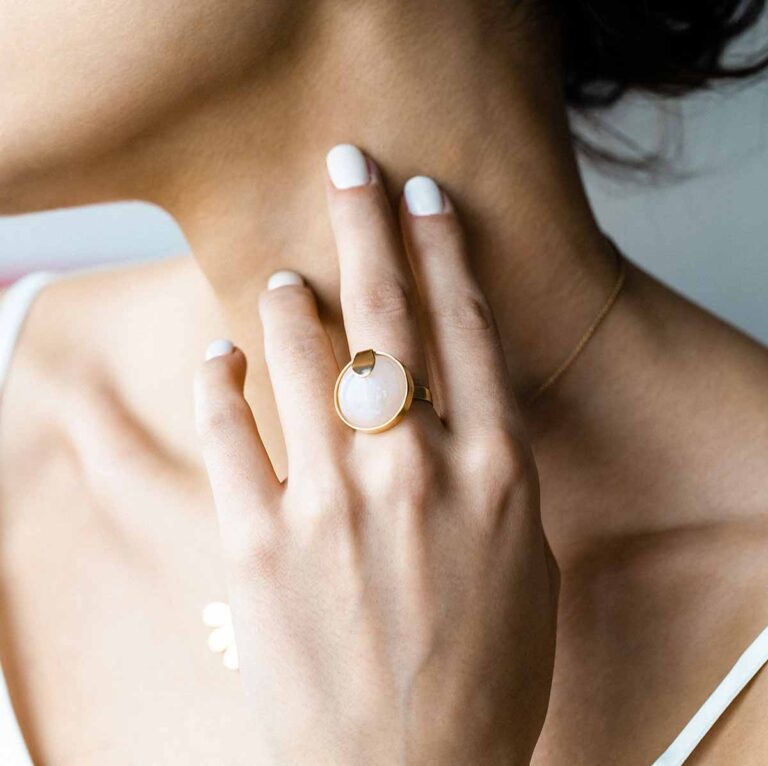 انگشتر طلا لوتوس پرسته