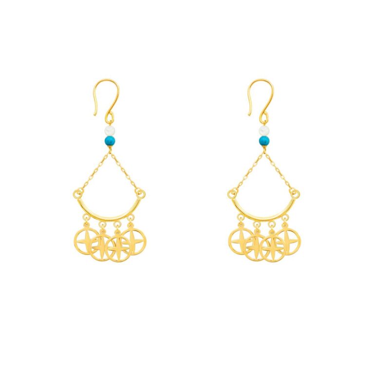 گوشواره طلا آفتاب