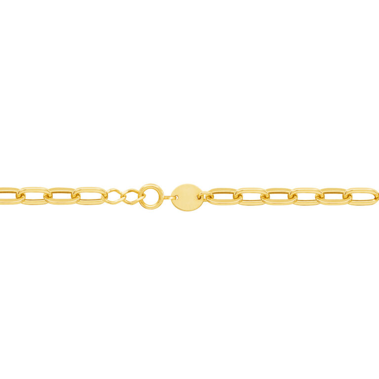 پابند طلا زنجیر حلقه ای پرسته