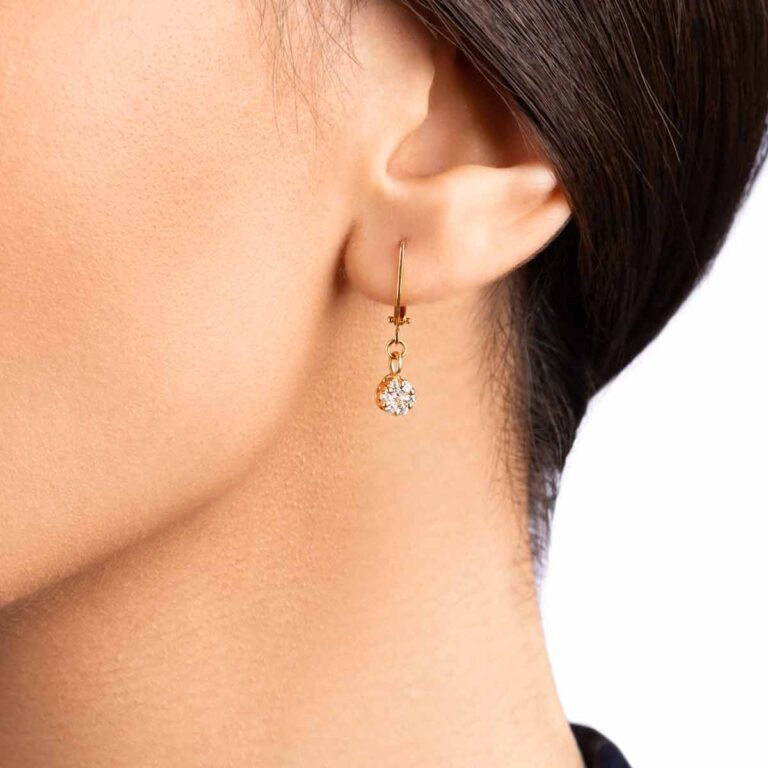 گوشواره طلا تک لنگه و FLOWER