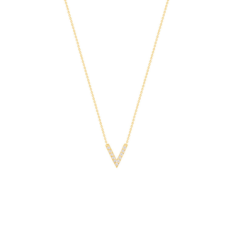 گردنبند طلا هفت نگین دار پرسته