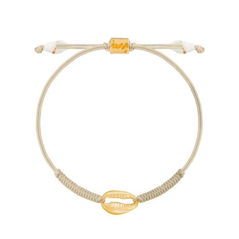 دستبند طلا بافت صدف